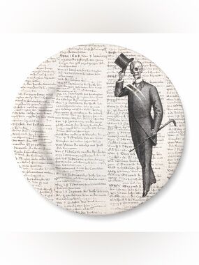 Royal Stafford Skeleton Gentleman Plate Gothic Script England Dark Academia